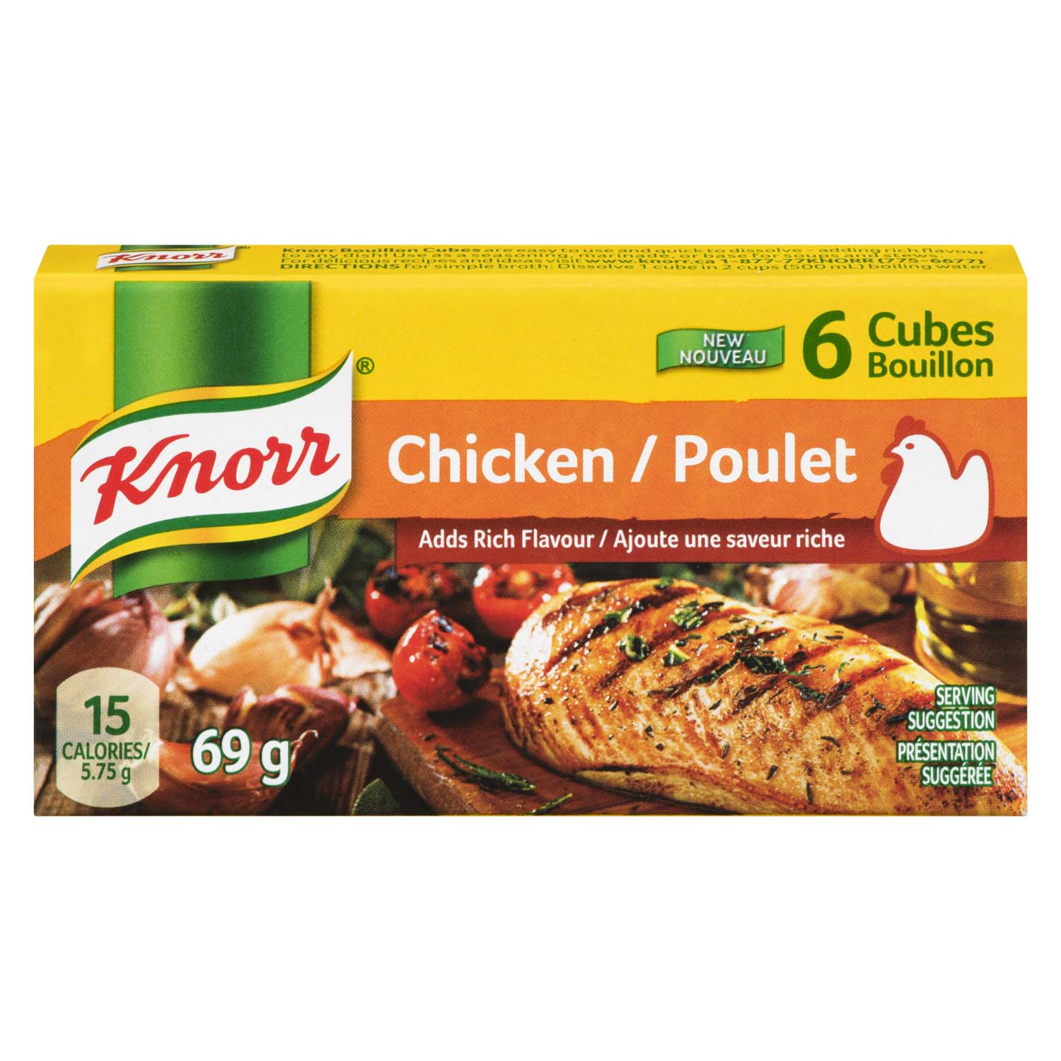 Knorr Chicken 6 Cubes Bouillon 69 g