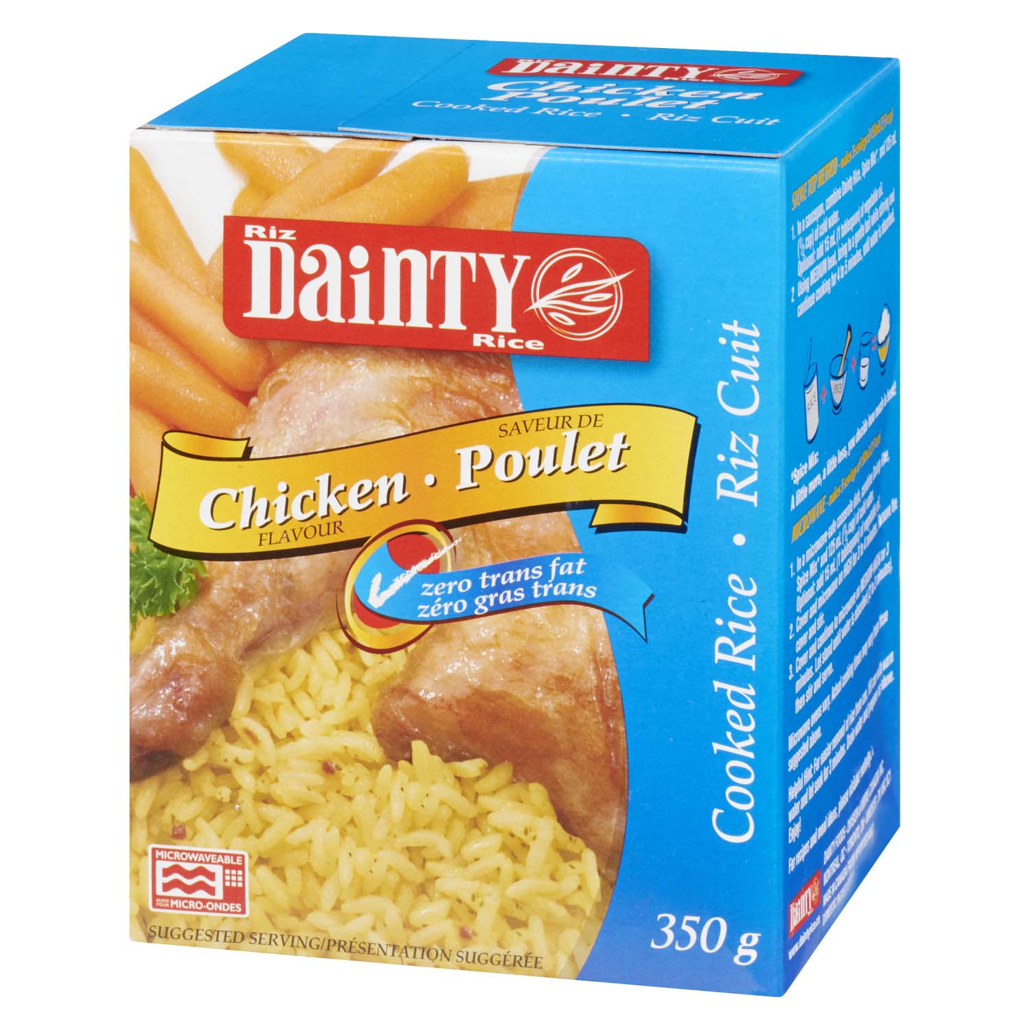 Dainty Cooked Rice and Seasoning Chicken Flavour 350 g Powell's
