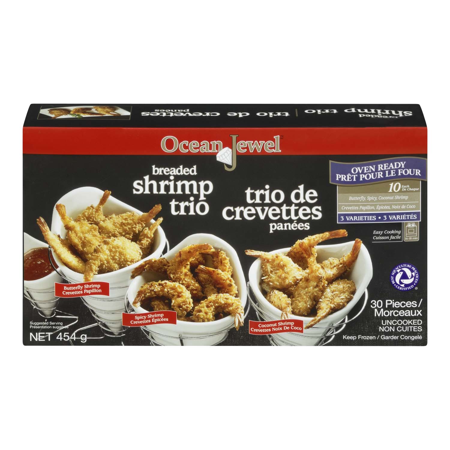 O/JEWEL BREADED SHRIMP TRIO