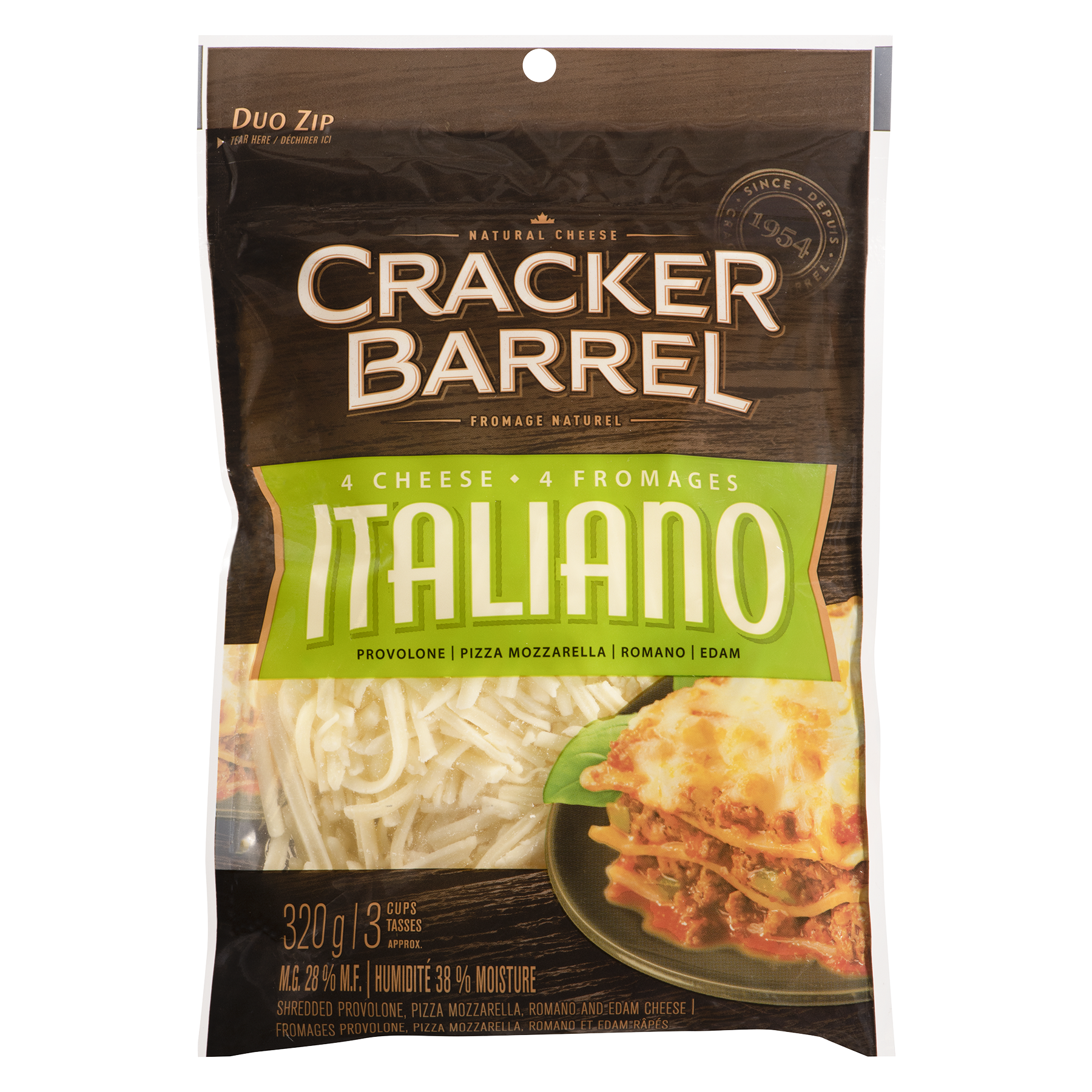 Cracker Barrel Shredded Cheese 4 Cheese Italiano