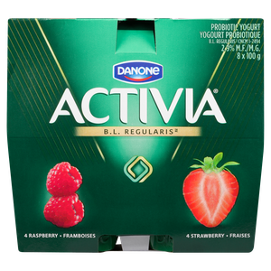 Activia Yogurt With Probiotics, Strawberry Flavour - 12x100.0 g