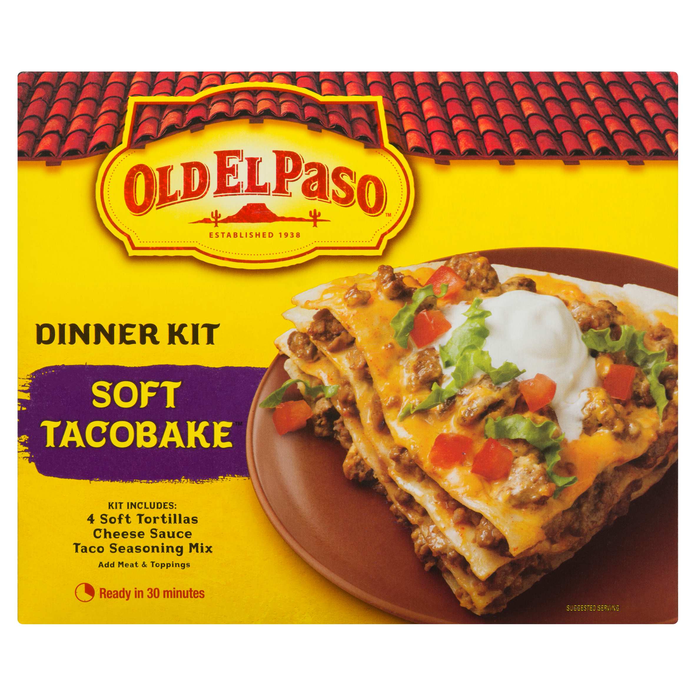 Old El Paso Soft Tacobake Dinner Kit 312 g
