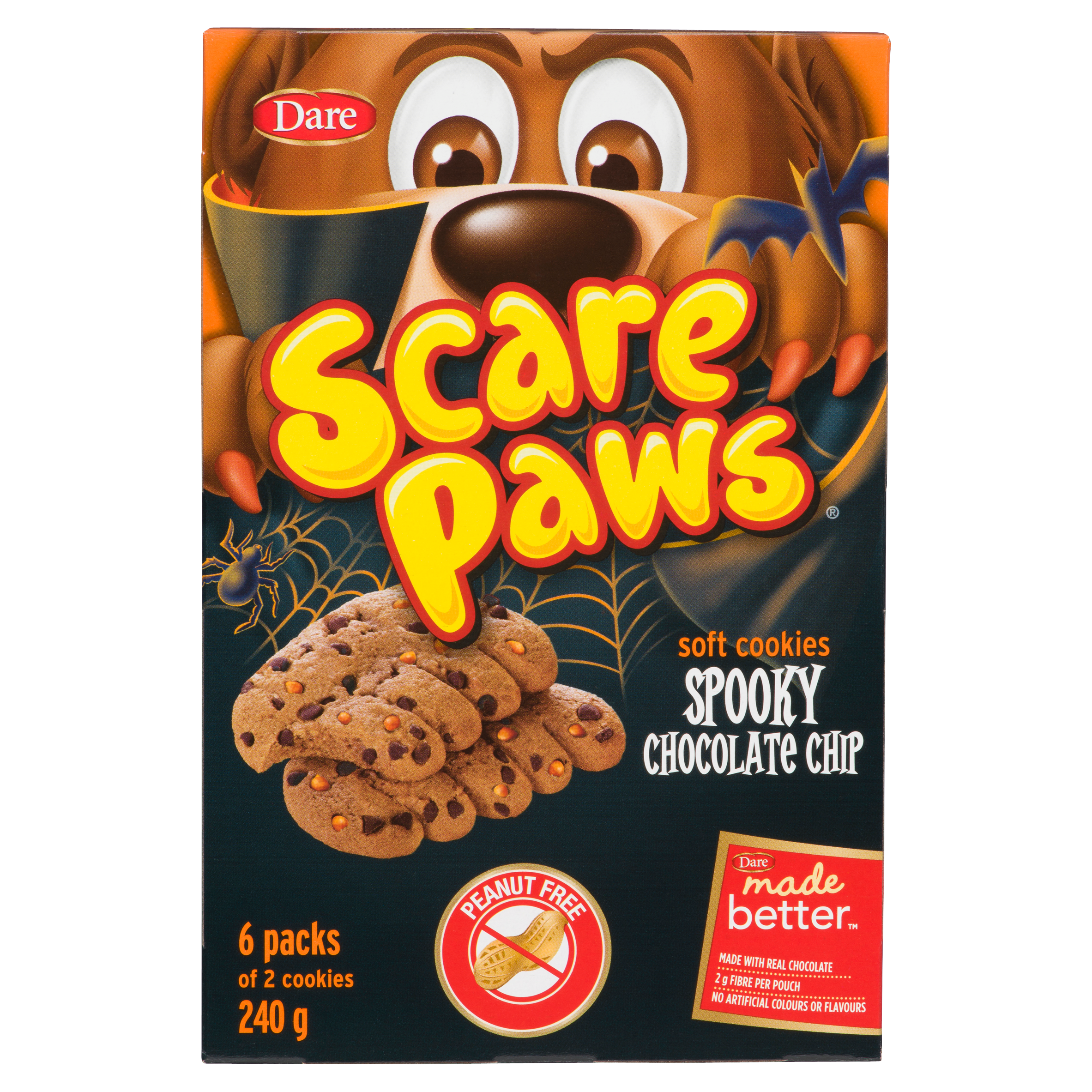 Scare Paws Spooky Chocolate Chip Soft Cookies 240 g