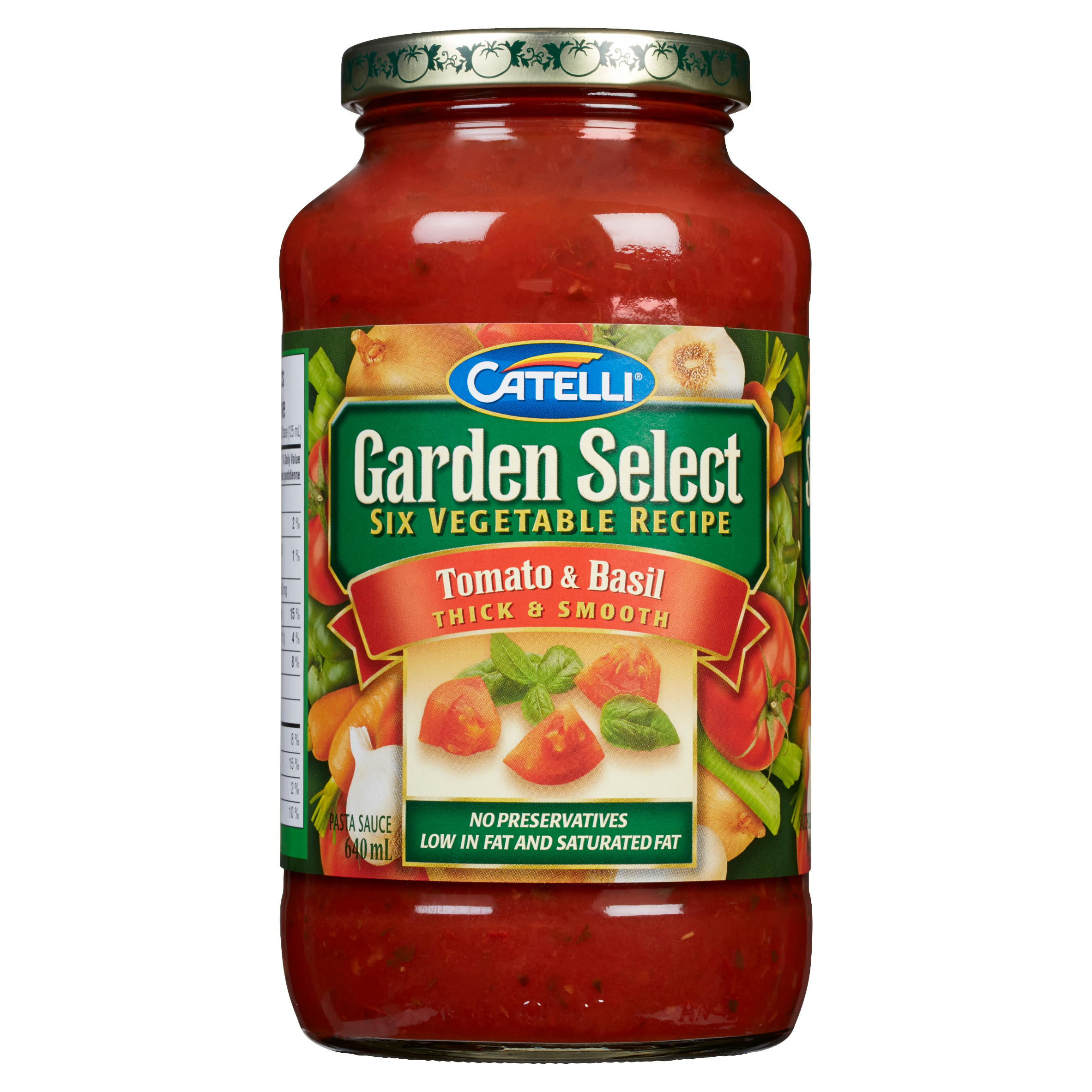 Catelli Garden Select Tomato & Basil Pasta Sauce 640 ml