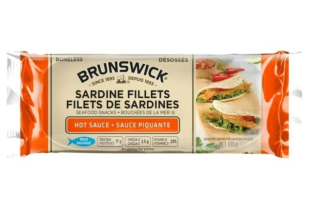 Brunswick Sardine Fillets In Hot Sauce 100 g